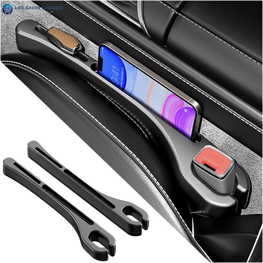 Car Seat Gap Filler Organizer with Phone Holder 2PCS