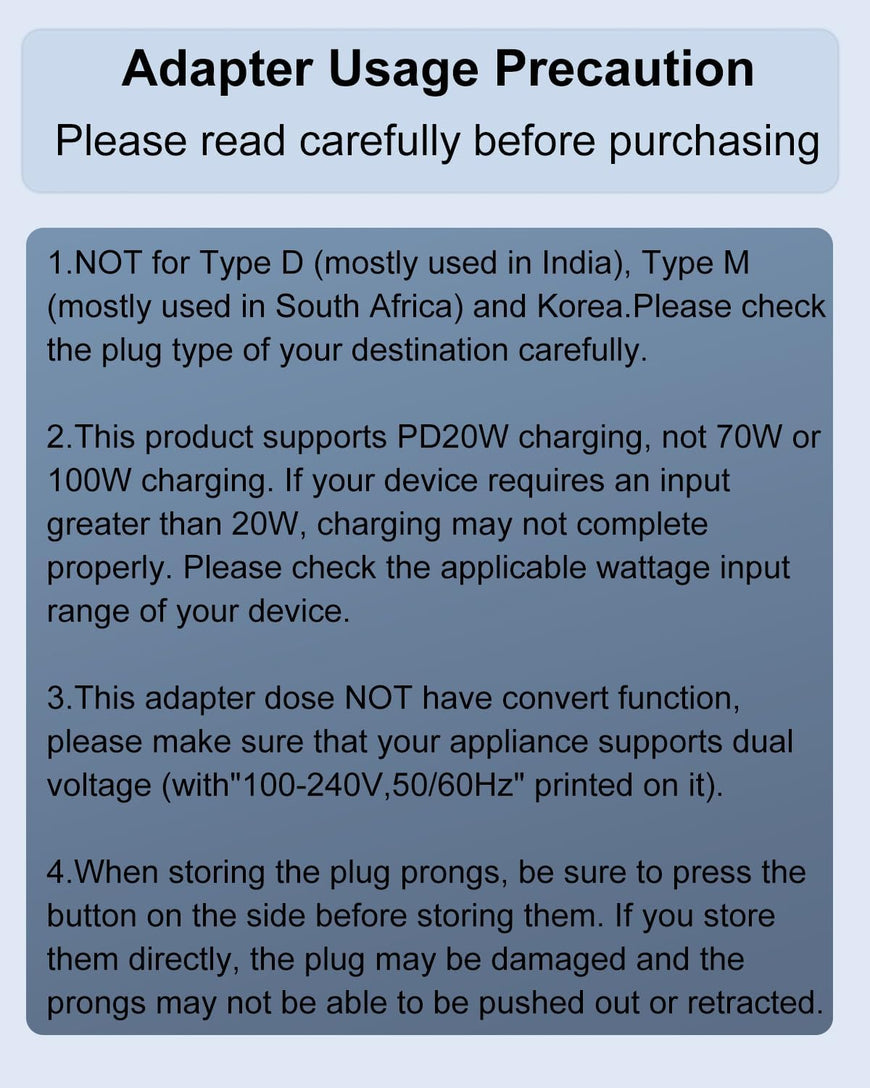Universal Travel Adapter, International Travel Plug Adapter with 2 USB-C(PD 20W) ＆ 1 USB-A Ports, All in One Portable Adaptor, for USA, UK, EU, AU ＆ 224+ Countries (White) US