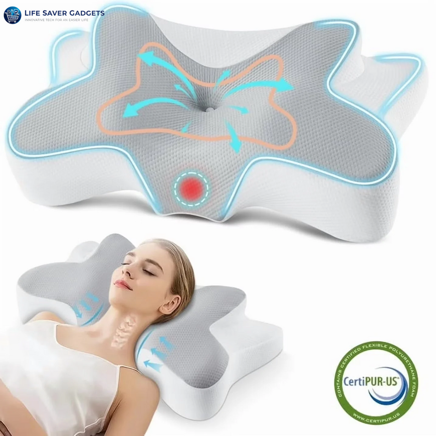 Cervical Pillow for Sleeping Memory Foam Neck Pain Relief