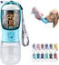 Dog Water Bottle with Food Container, Travel Puppy Water Bowl