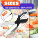 Kitchen Scissors For Food 2 In 1 Cutting Board Scissors & Knife With Locking Mechanism & Stainless Steel Blades