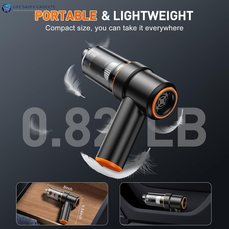 Handheld Car Vacuum Cleaner, 11000PA Vacuum Cleaner & Air Duster, 120W High Power