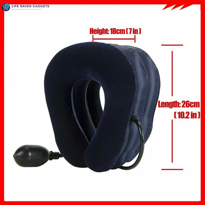 Cervical Neck Traction Device Collar Brace Support Pain Relief Stretcher Therapy