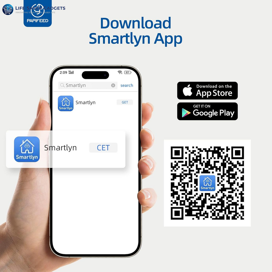 Automatic Pet Feeder 6L 2.4G Wifi Smart Pet Feeder with Camera & Two-Way Audio