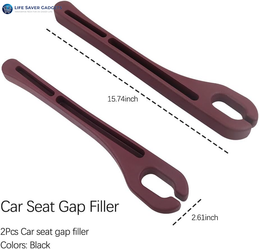 2PCS Car Seat Gap Filler Organizer with Phone Holder,[Upgrade Version] Car Seat Gap Organizer for Prevent Falling,Essential Car Accessories Car Side Seat Gap Filler (Red)