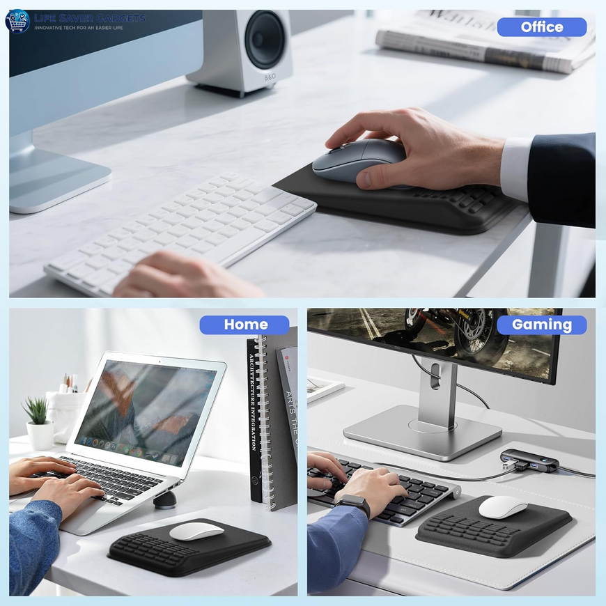 Ergonomic Mouse Pad with Wrist Support
