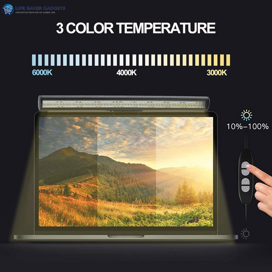 Laptop Monitor Light Bar Reading LED Laptop Keyboard 3 Color Temperature Modes