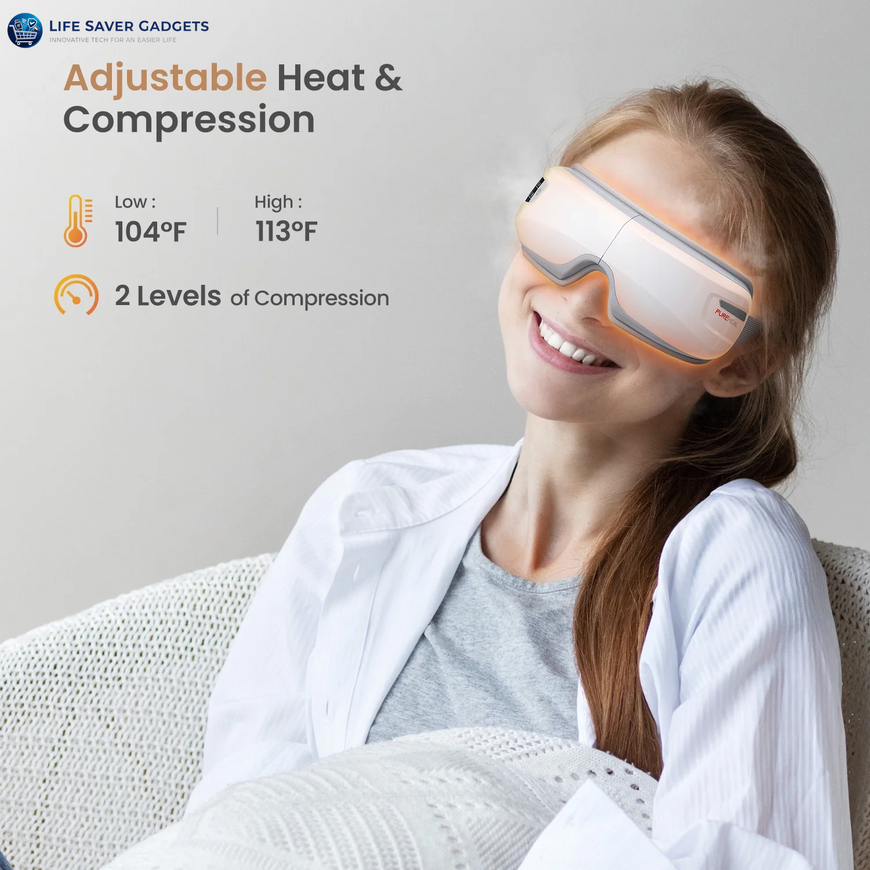 Heated Eye Massager with Air Compression