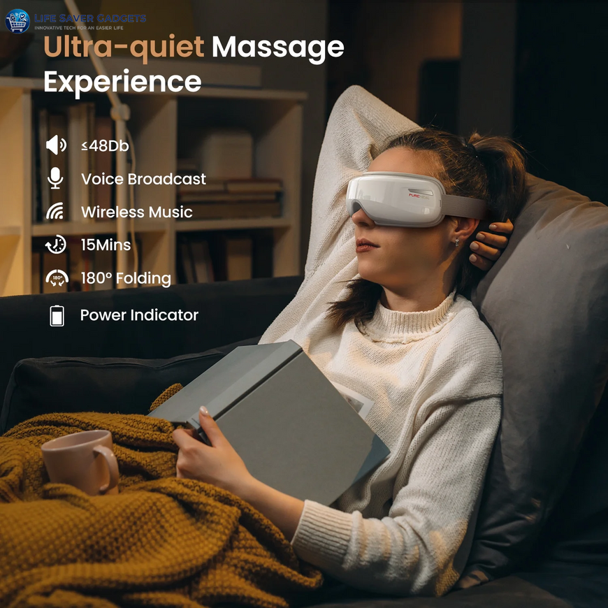 Heated Eye Massager with Air Compression