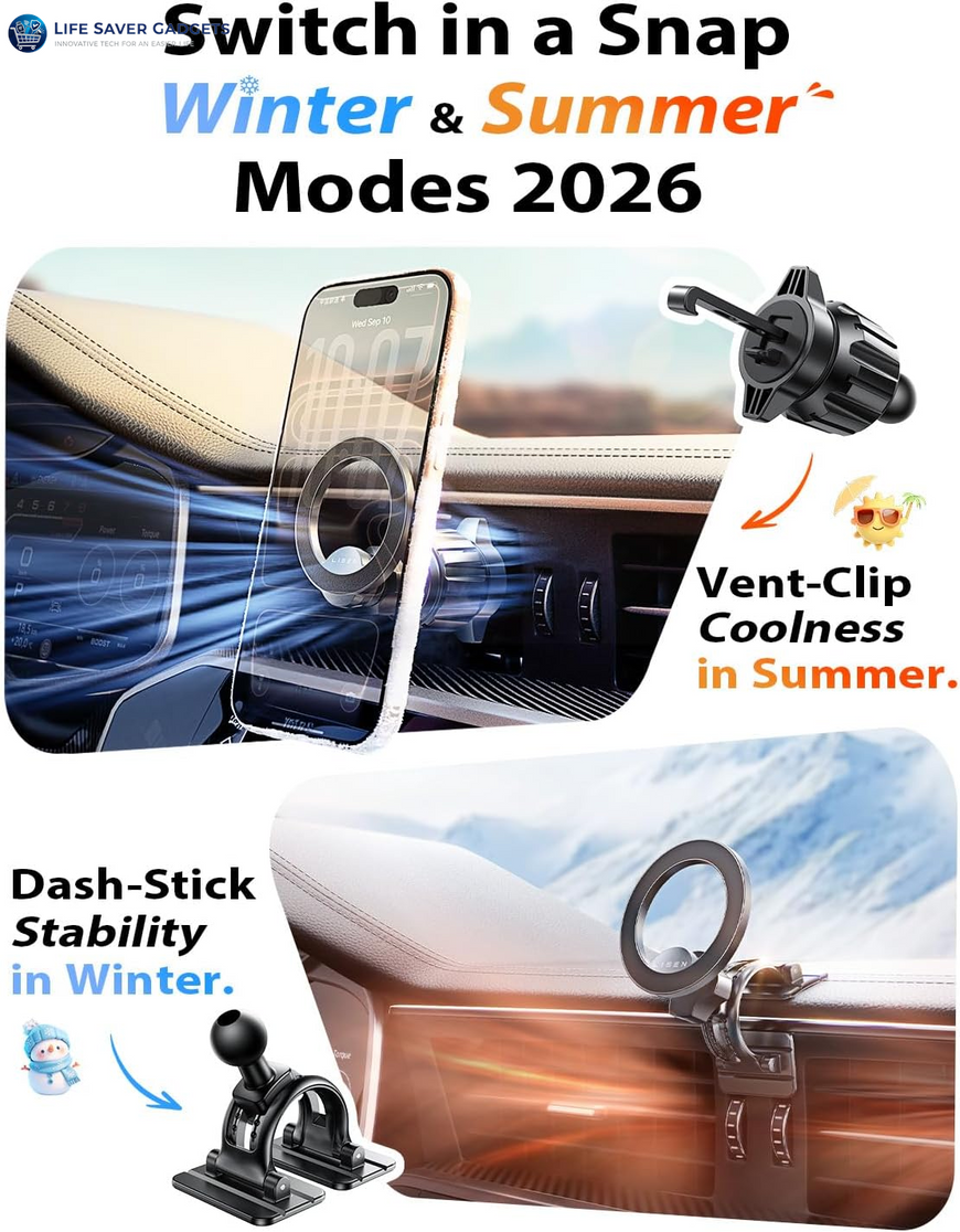 Magnetic MagSafe Car Mount Ultra Strong Phone Holder For Air Vent