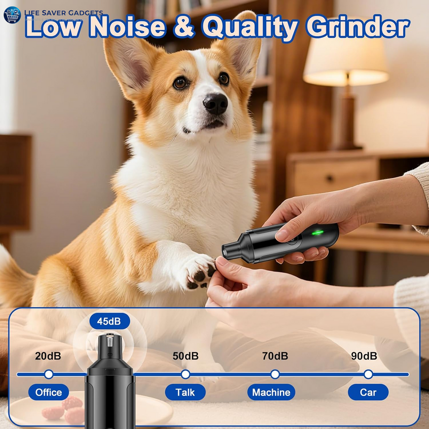 Dog Nail Grinder, Pet Nail Trimmers for Large Dogs, Medium, Small Dogs Cats Pets