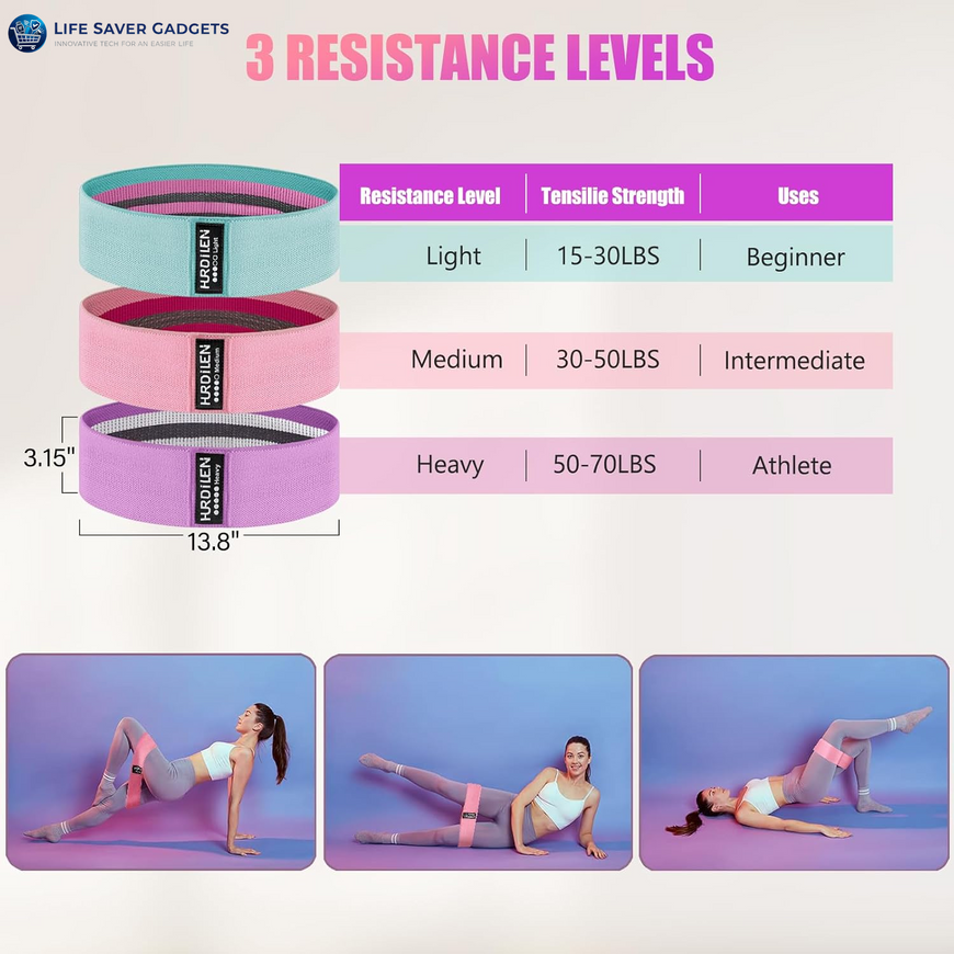 Resistance Bands for Working Out, Exercise Workout Bands for Women & Men