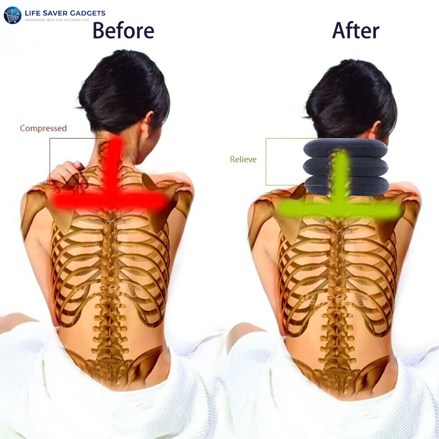 Cervical Neck Traction Device Collar Brace Support Pain Relief Stretcher Therapy