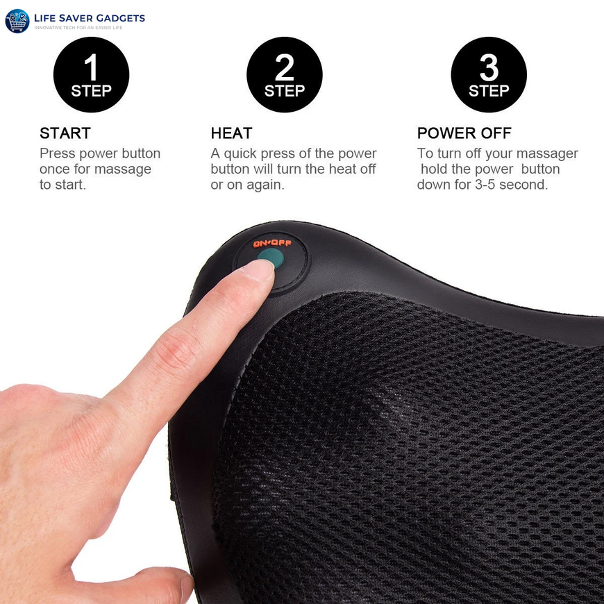 Shoulder Neck Back Massage Pillow with Heat
