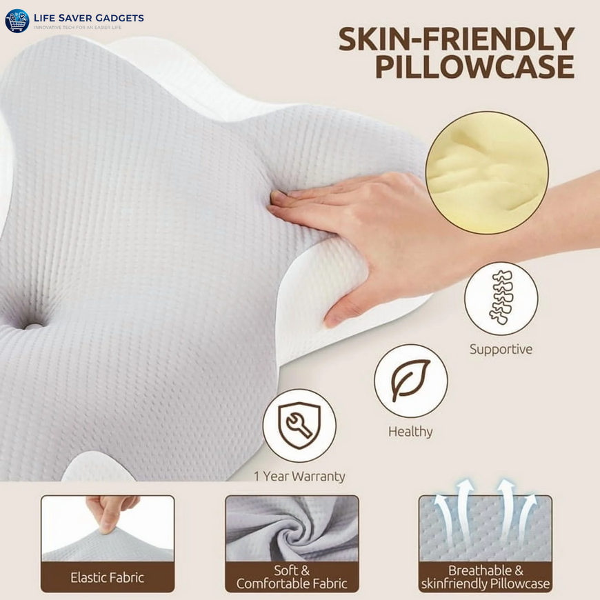 Cervical Pillow for Sleeping Memory Foam Neck Pain Relief