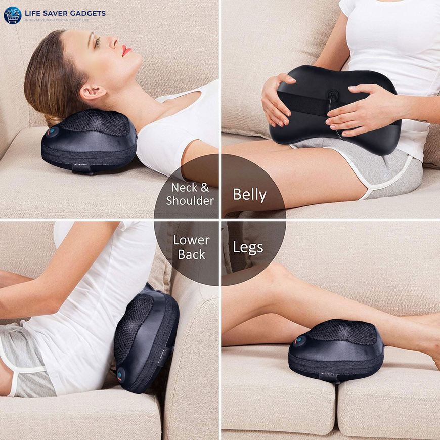 Shoulder Neck Back Massage Pillow with Heat