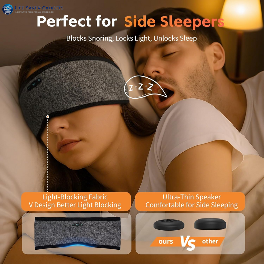 Sleep Headphones Bluetooth 6.0 Headband