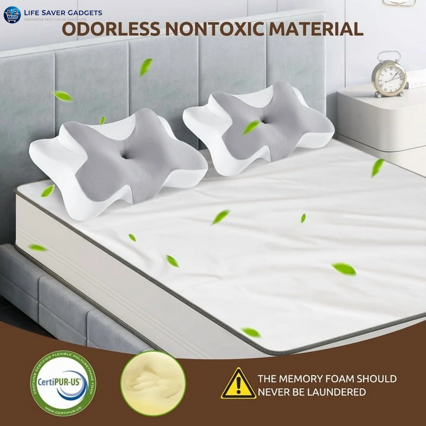 Cervical Pillow for Sleeping Memory Foam Neck Pain Relief