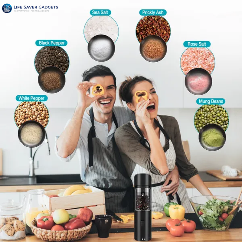 Electric Salt and Pepper Grinder Automatic Gravity Sensor Battery