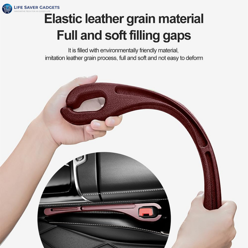 2PCS Car Seat Gap Filler Organizer with Phone Holder,[Upgrade Version] Car Seat Gap Organizer for Prevent Falling,Essential Car Accessories Car Side Seat Gap Filler (Red)