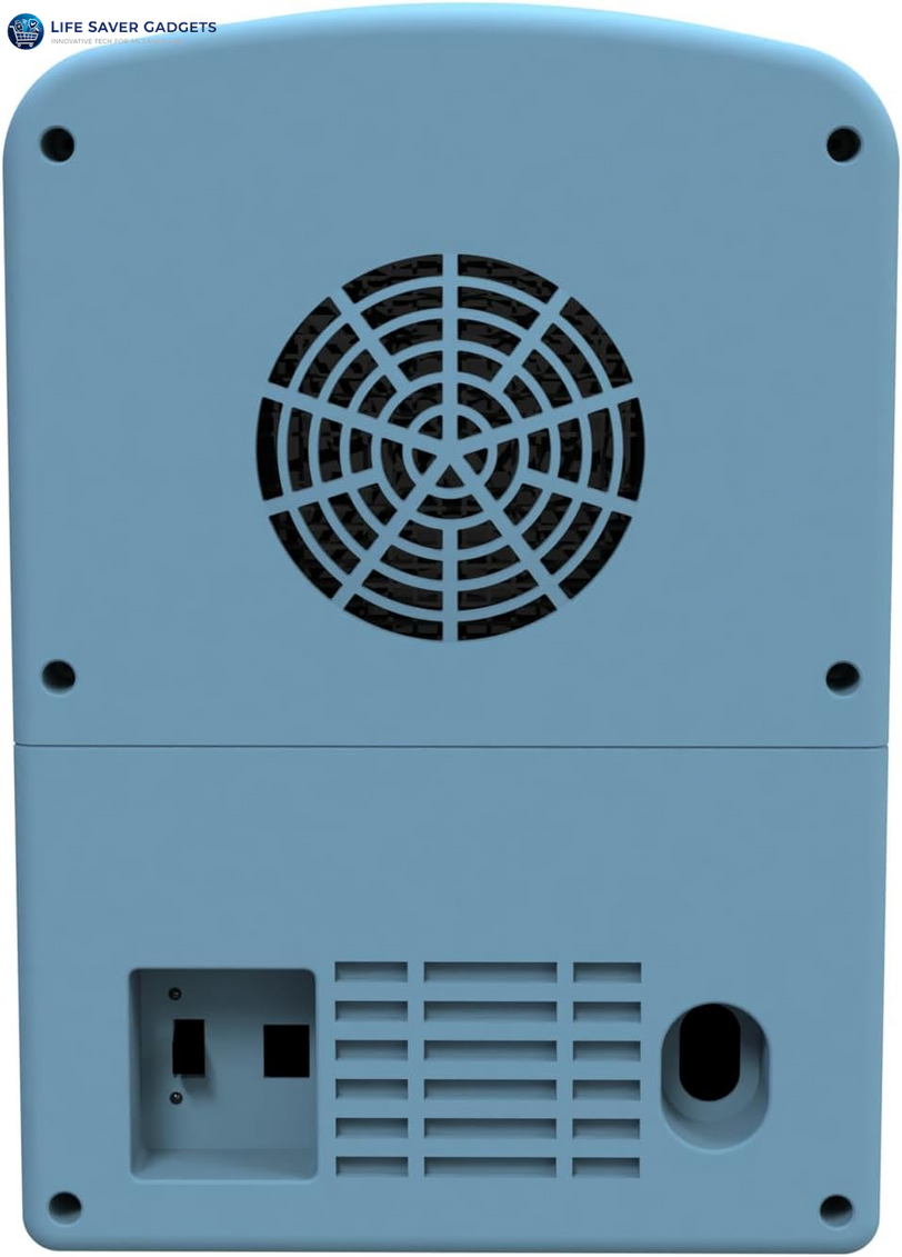 Retro 9-Can Mini Personal Fridge Portable Cooler for Car, Office