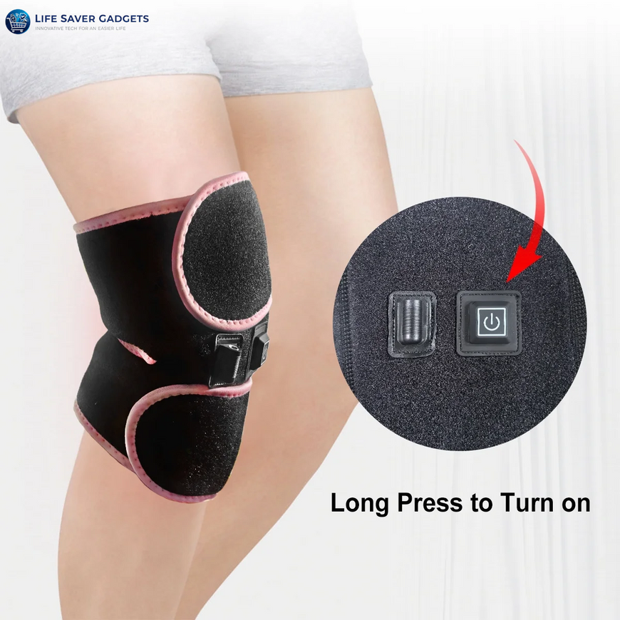 Heated Knee Brace for Arthritis Pain Relief, 3 Adjustable Temperature, Knee Massager with Hea