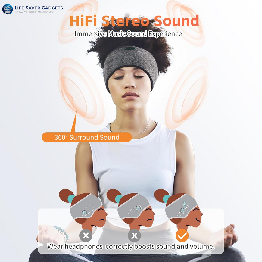 Sleep Headphones Bluetooth 6.0 Headband