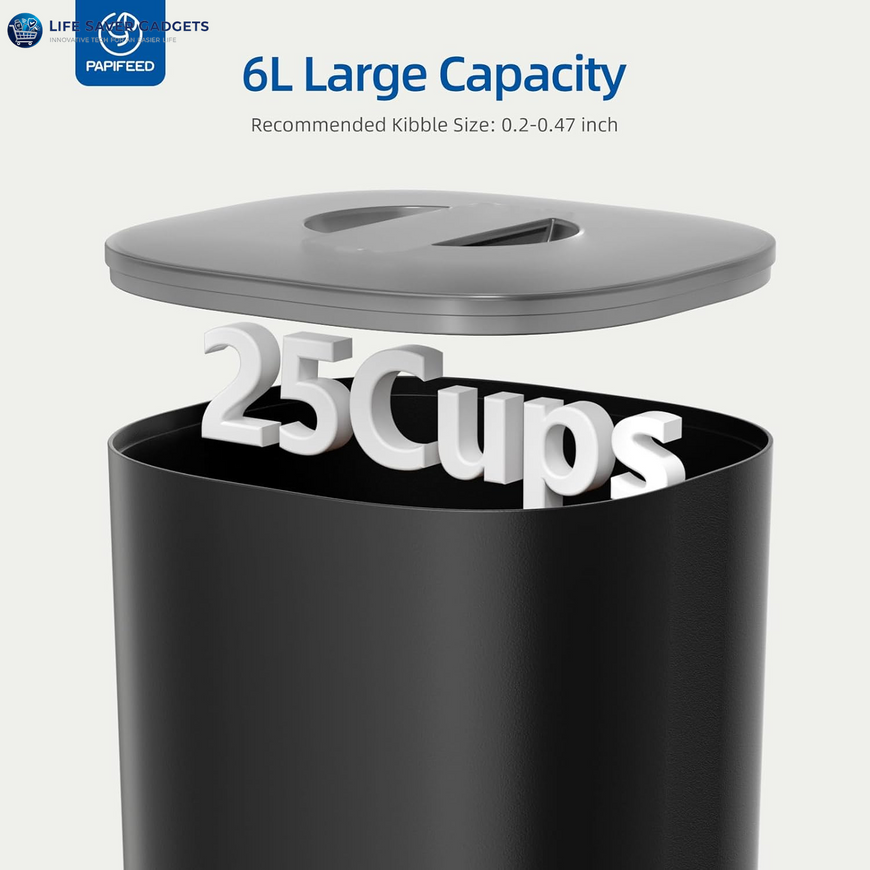 Automatic Pet Feeder 6L 2.4G Wifi Smart Pet Feeder with Camera & Two-Way Audio